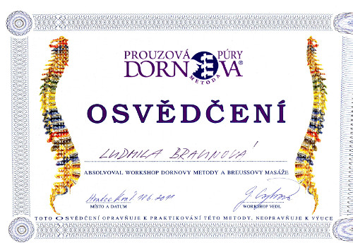 Dornova a Breussova masáž, 2012