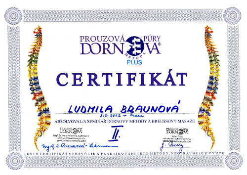 Dornova a Breussova masáž, 2012